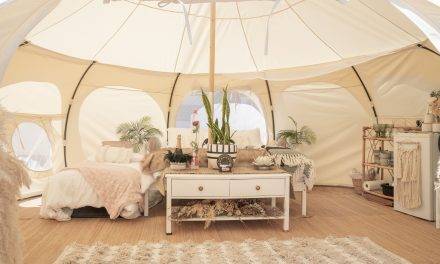 Glamping company creates space for healthcare workers to sleep outdoors