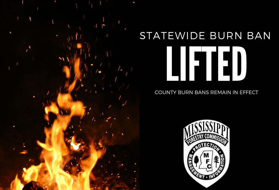 Statewide Burn Ban Lifted