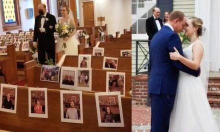 Nurses Fill Pews With Photos of Loved Ones for Wedding; Will Skip Honeymoon to Keep Saving Lives