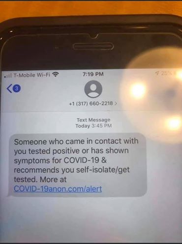 Police Department Warns Public to Not Click Links in Scam COVID-19 Text Messages