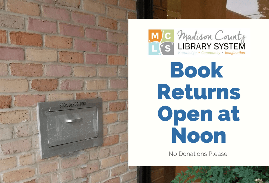 Madison County Library System Opens Book Returns