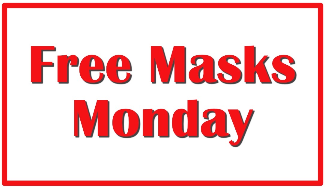 Free Masks in Pascagoula Monday, June 1