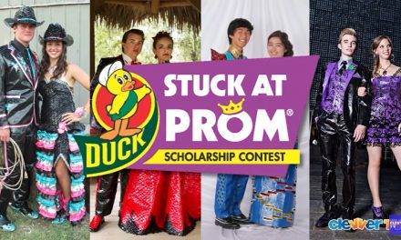Teen Enters COVID-Themed Dress in Stuck at Prom Contest